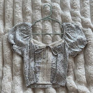 Floral Puff Sleeve Top